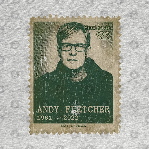 Engraved Vintage Style - Andy Fletcher by Chillashop Artstudio